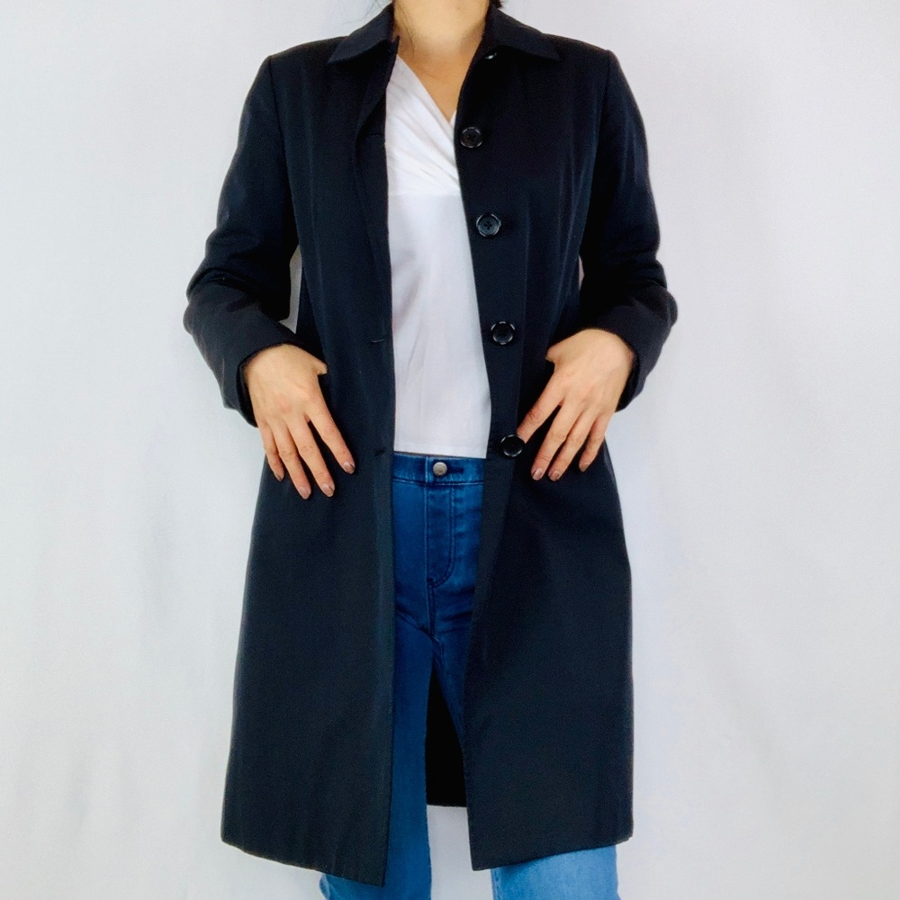 BR Black Trench Coat